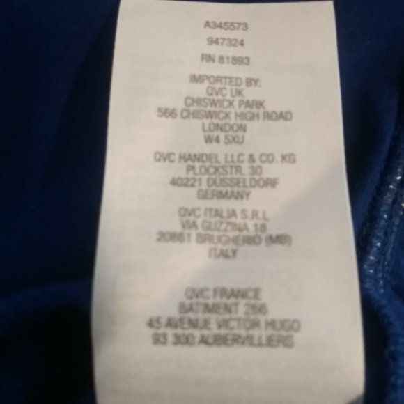 Isaac Mizrahi Live women's size S blue mock turtleneck top - Picture 14 of 14